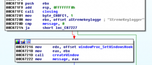 Image 17: Installation of the XTreme RAT keylogger module