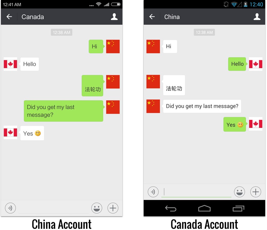 One App Two Systems How Wechat Uses One Censorship Policy In China And Another Internationally The Citizen Lab