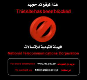 Figure 2.7. A blockpage seen on Kanartel in Sudan.