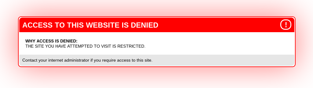 Figure 2.8. Blockpage displayed on Sudatel in Sudan.