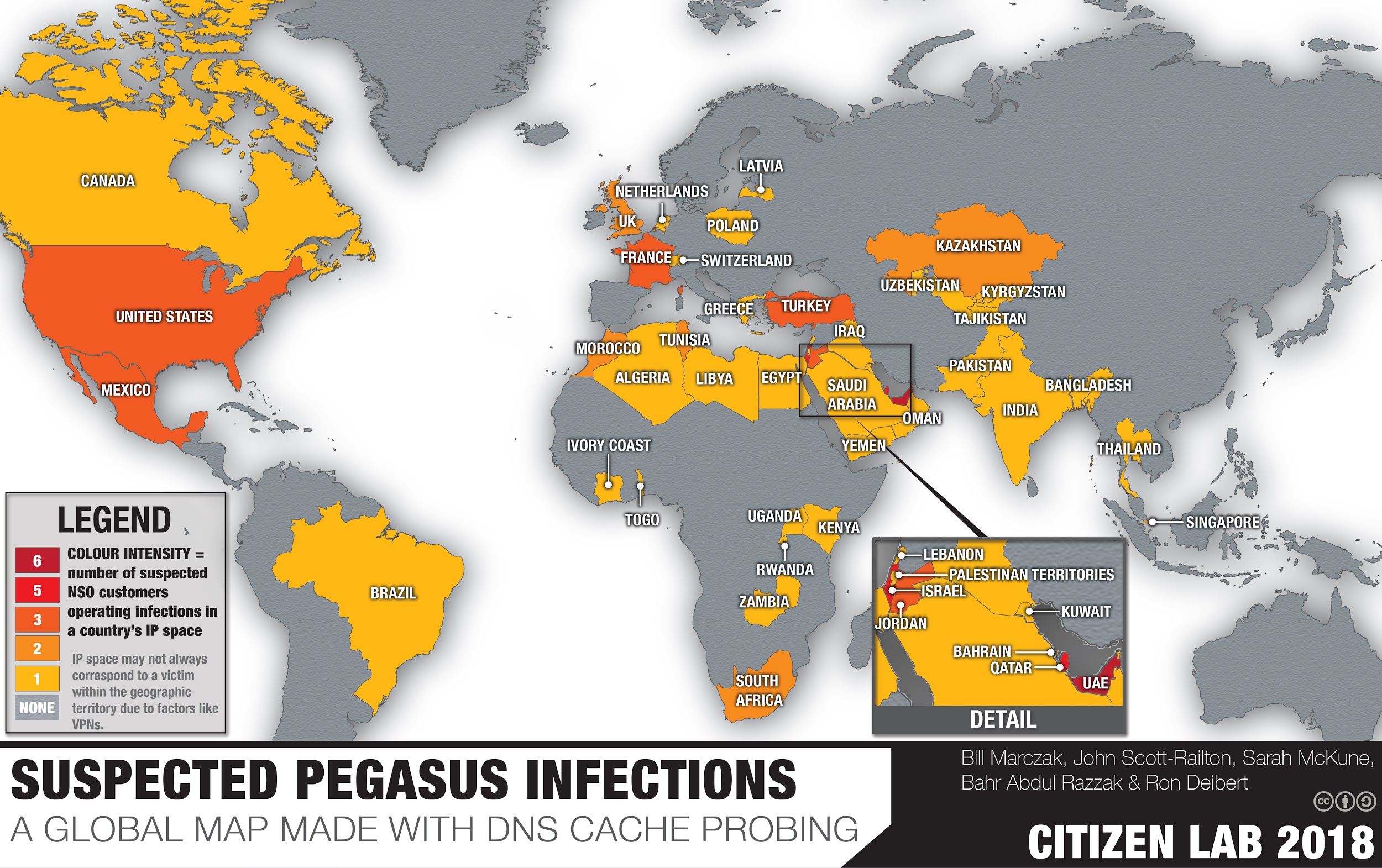 Hide And Seek Tracking Nso Group S Pegasus Spyware To Operations In 45 Countries The Citizen Lab