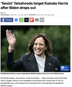 AFP article featuring Kamala Harris.