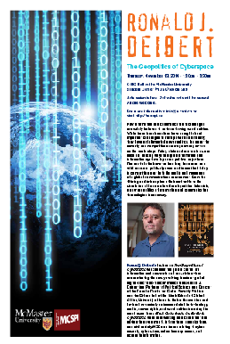 Geopolitics of Cyberspace event poster