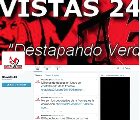 Image 31: The Chavistas 24 Twitter Feed