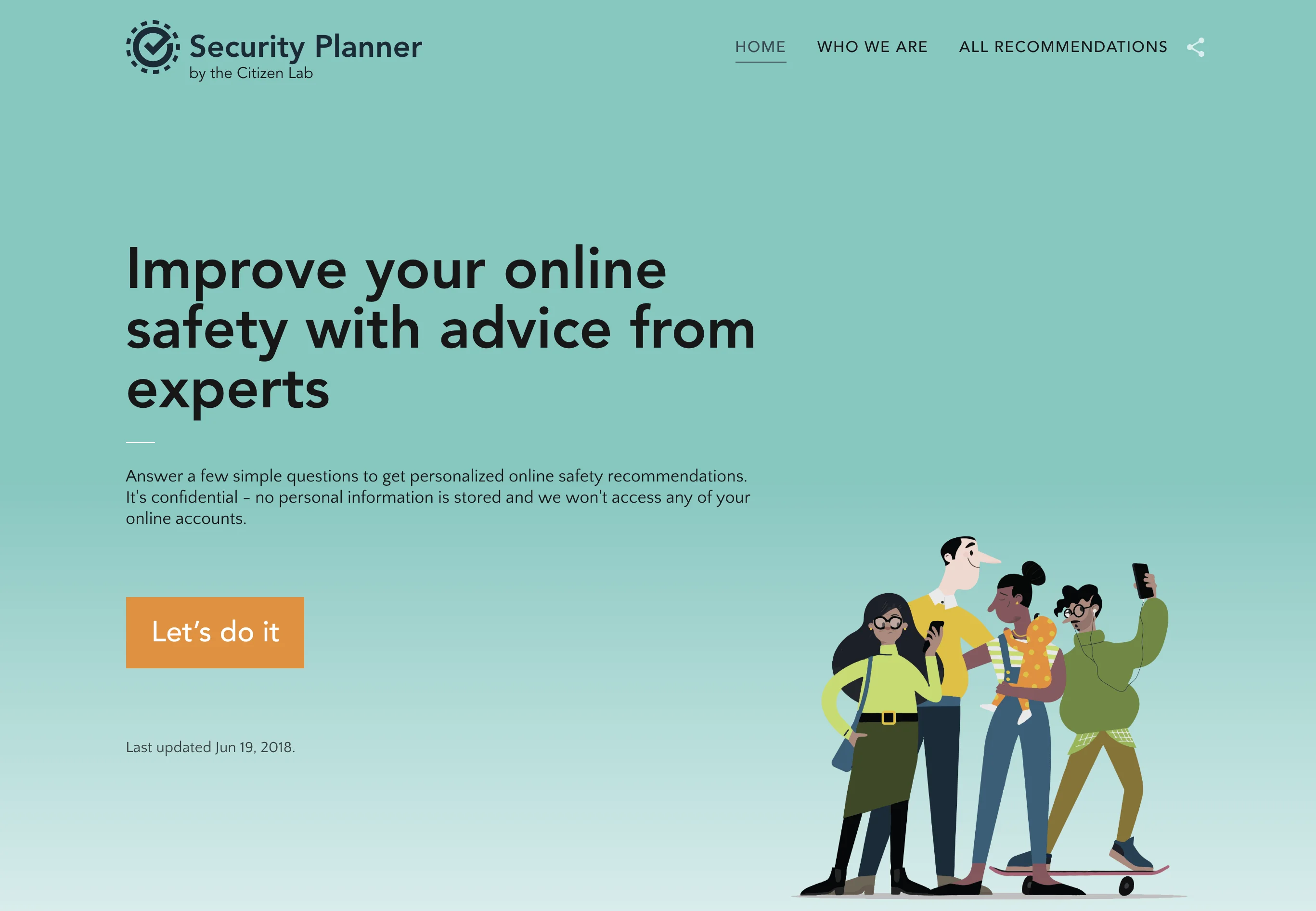 visit security planner to learn more about improving your online security