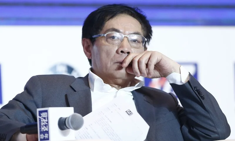 Ren Zhiqiang, a Chinese real estate tycoon, attends a conference in Beijing last November. Ren, 54, is locked in a battle with the government over the question of free speech.