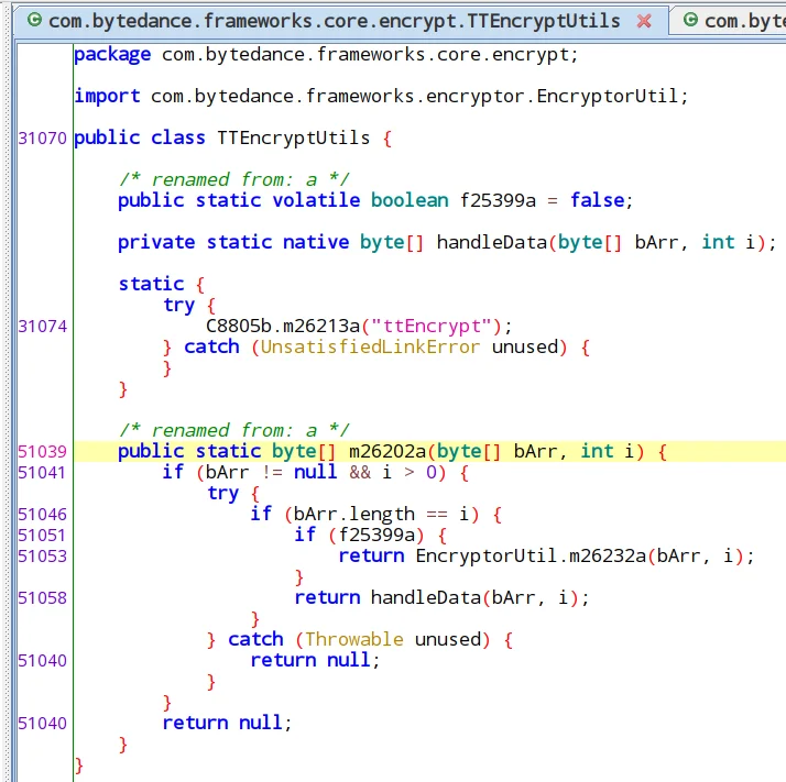 Screengrab of source code.